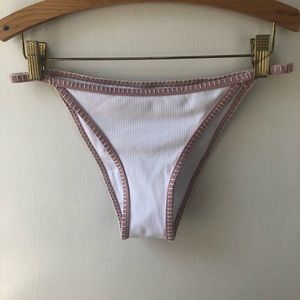 White and Pink Bikini Bottom